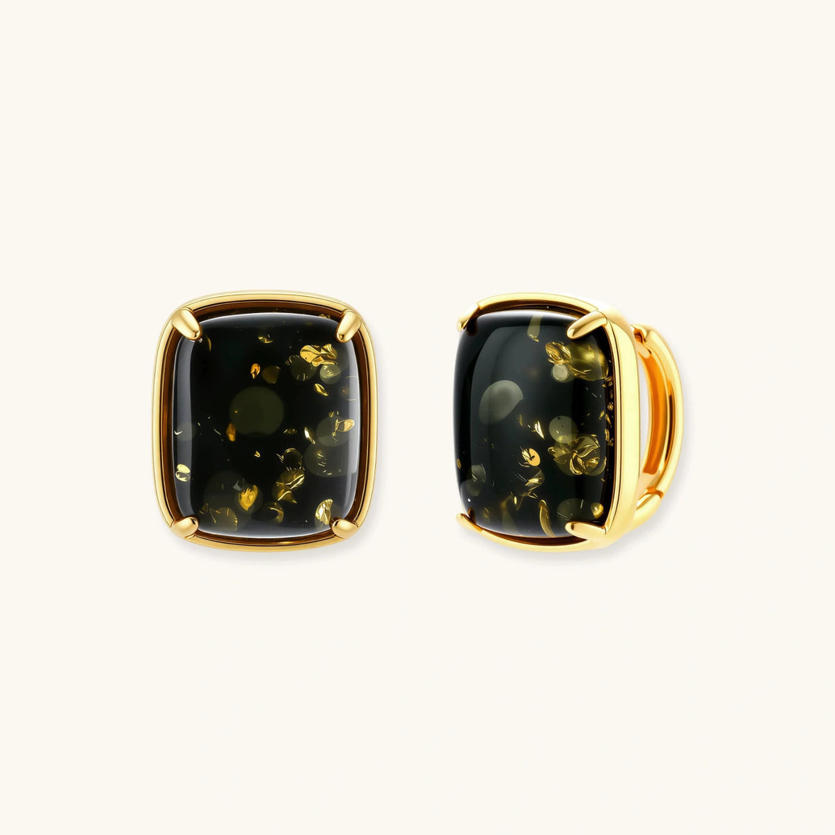 Forest Reverie Earrings earrings photographed for VENIER on a warm ivory product set